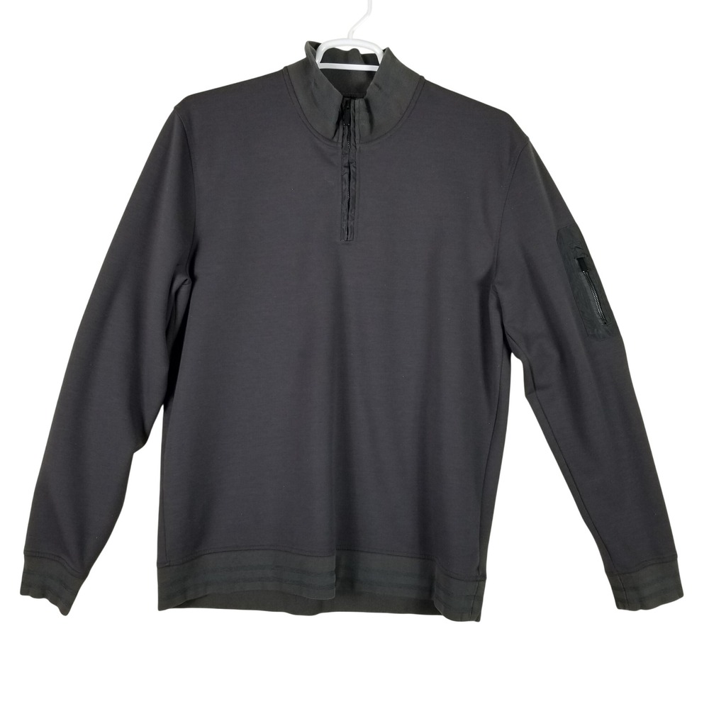 Hammer Made Quarter Zip Pullover Mens XXL Grey Utility Pocket Stretch 1FW9